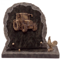 plaque-sur-socle-bronze-tracteur 65.70 €