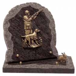 plaque-sur-socle-bronze-chasseur 110.00 €