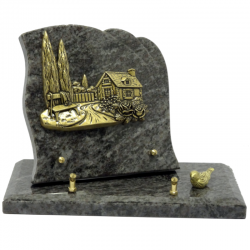 plaque-granit-sur-socle-bronze-absence 95.00 €
