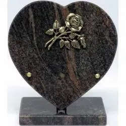 Plaque cœur sur socle - 65webp