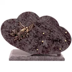 Plaque double cœur sur socle - 230webp
