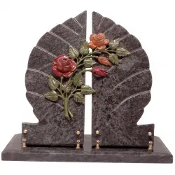 Plaque feuilles branche de roses - 275
